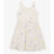 Vestido Tricoline Bordado Florzinhas Trick Nick Bege
