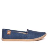 Sapatilha Feminina Moleca Tecido Denim Marinho