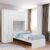 Guarda-roupa Solteiro com Cama Solteiro 4 Portas 3 Gavetas Advantage  Branco