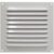 Grade de ventilação em alumínio branca quadrada 20 x 20 cm – ITC