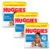 Kit 3 Fralda Huggies Rápida Absorção Tamanho M Pacote Hiper 92 Unidades Descartáveis Leve Mais Por Menos