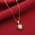 Colar Feminino Ponto de Luz Coração Zircônia Banhado Ouro 18k