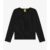 Blusa Manga Longa Com Aplicação Strass Rovi Kids Preto