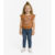 Blusa Infantil Manga Curta Infinita Cor Laranja