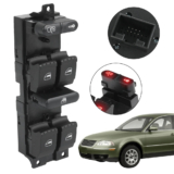Comando Botão Vidro Elétrico Para Bora Golf Mk4 99 2000 2001