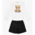 Conjunto Infantil Blusa Com Shorts Saia Trick Nick Preto