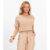 Blusa Cropped Lisa Select Marrom