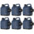Kit 6 Garrafão Garrafa Térmica Cor Azul 5 Litros Bebida Quente Fria Termolar