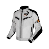 Jaqueta Masculina Garda Branca e Laranja LS2