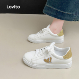 Lovito Tênis Casual de Lazer para Mulheres LFA106021