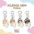 Anjinhas Batizado BRANCO / MENINAS – Chaveiro Personalizado MDF brilhoso Lembrancinha infantil