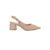 Scarpin Clássico Slingback Tira Com Enfeite Bebecê Salto Bloco