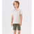 Conjunto Infantil Camisa Com Bermuda Trick Nick Bege