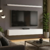 Bancada Suspensa e Prateleira 197cm Slat Z49 Branco – Mpozenato