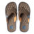 Chinelo Masculino Cartago Alabama Tiras Largas Marrom/Bege