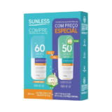 Kit Sunless Protetor Solar FPS 60 120g + Kids FPS 50 120g