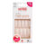 Unhas Postiças Kiss New York Salon Naturals Tamanho Quadrado Longo KSNO4BR com 28 Unidades