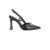 Scarpin Slingback Bebecê Salto Fino com Enfeite Laço Strass