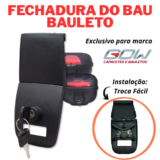 Fechadura De Bau Bauleto  Para G33 / G40 Tranca Trava Com Chave  Gow 33 Litros 40 Litros