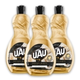 Kit 3un Limpador 1L UAU Perfume Chá Branco