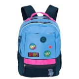 Mochila 2 Compartimentos Paul Frank Casual Patches – Azul