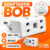 Adaptador de Tomada Benjamin 10A/20A Pino Maciço Bob Resistente