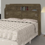Cabeceira Casal 2 Portas Jéssica  Castanho Wood