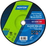 Disco de desbaste para aço 7×1/4×7/8pol – BDA 600 – Norton
