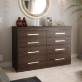 Cômoda para Quarto 8 Gavetas Gênova Plus Capuccino