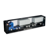Caminhão infantil Menino Miniatura Mercedes Benz Actros Rodotrem Container