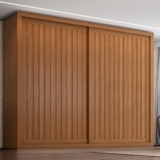 Guarda Roupa Casal Coliseu 2 Portas de Correr 6 Gavetas Cinamomo