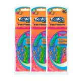 Kit Fio Dental Infantil DenTek Fun Flossers 120 unidades