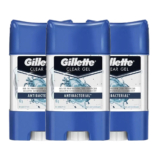 Kit Desodorante Gel Antitranspirante Gillette Antibacterial 82g – 3Unidades