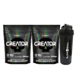 Combo 2x Creatina Creator 500g + Coqueteleira – Black Skull