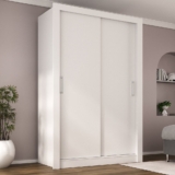 Guarda Roupa Solteiro 2 Portas Liz Yescasa Branco