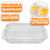 Embalagem Doces Brigadeiro Tortas e Bolos 350 ml Plástica Retangular BP10 Alta 10 a 100un