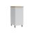 Balcão de Cozinha Modulado Rainha 1 Porta c/Tampo 40cm Branca/Nature – Nesher