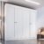 Guarda-roupa Casal 4 Portas 2 Gavetas Americano/provençal Ele e Ela Europa Branco