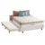 Cama Box c/Auxiliar Casal: Colchão Anjos Superlastic King Best Clean 28 + Base CRC Courano Branco(138×188)