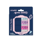 Canetas Marca Texto com Brilho 4 Cores Bruna Tavares Leo&Leo Leonora – 10598