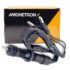Bagageiro Sansão Em Aço Maciço Moto Yes Suzuki 125 2005 a 2012 Cromo Forte Cromado e Preto