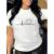 Camiseta Feminina Coração Linha da Vida Camisa 100% Algodão Blusa Moda Casual Malha Premium