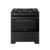 Fogão Esmaltec 5 Bocas Ideal Top Glass Mesa De Vidro Forno 84 Litros Preto T5VAP Bivolt
