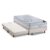 Cama Box c/Auxiliar Solteiro: Colchão Ortobom SuperPocket Freedom Visco + Base CRC Courano Branco(88×188)