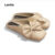 Lovito Elegante liso francês deslocamento usar sandálias planas para mulheres LFA76307