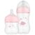 Kit 2 Mamadeira Easy Flow Anticólica Buba 120 270ml Rosa Transparente Nuvens