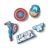 Jibbitz™ Capitão América Pack com 5 UNICO