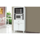 Paneleiro de Cozinha Modulado BL-3305 c/ 2 Portas e 1 Gaveta (1 Forno) 68cm Branco – Tecno Mobili