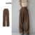 Lovito Calça Casual Com Gravata Lisa E Cordão Frontal Drapeada Para Mulheres L102AD026