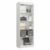 Estante Livreiro Multiuso 4 prateleiras 1,78m Office Branco J&A